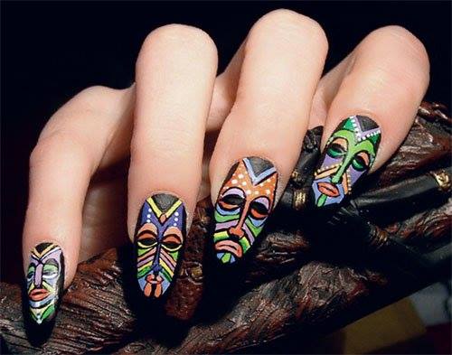 Tribal Sun Stencils by Whats Up Nails - buy at LakoDom online store with worldwide shipping